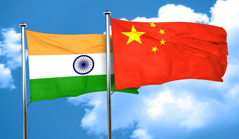 China & India flags